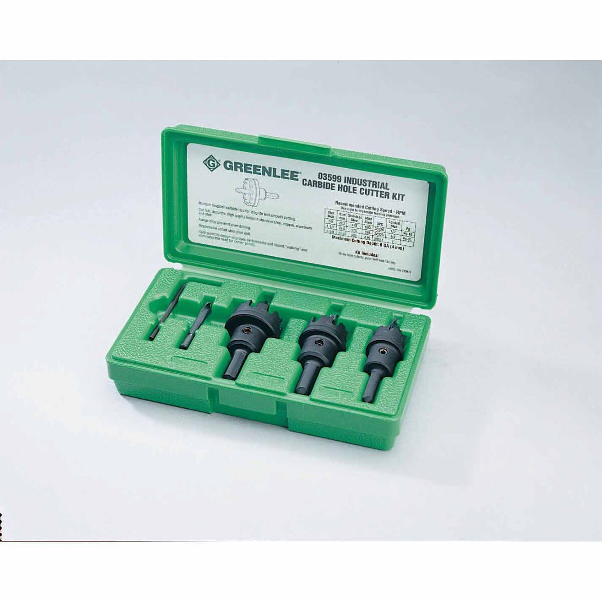 Greenlee 635 Carbide-Tipped Hole Cutter Kit 635 - 4
