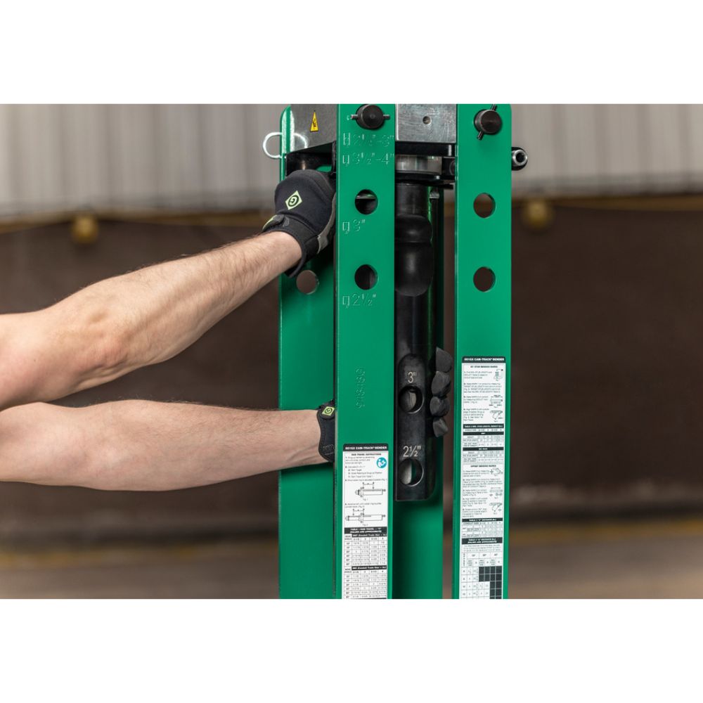 Greenlee 881GXDE980MBTS Cam-Track Bender for 2-1/2", 3", and 4"with Hydraulic Pump and Mobile Bending Table - 4