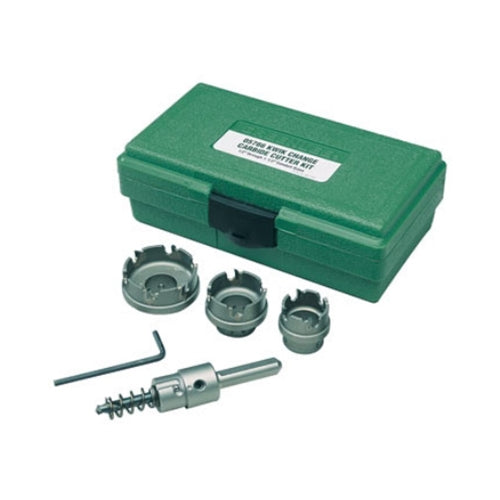 Greenlee 655 Quick Change Stainless Steel Hole Cutter Kit (7/8", 1-1/8", 1-3/8")