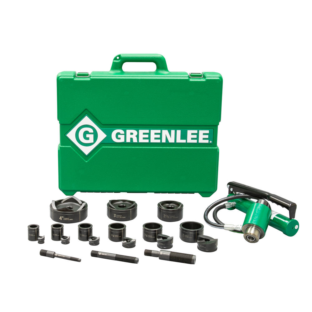 Greenlee 7309SB 11-Ton Hydraulic KO Kit Hand Pump, Slug-Buster 1/2" - 3", 4"