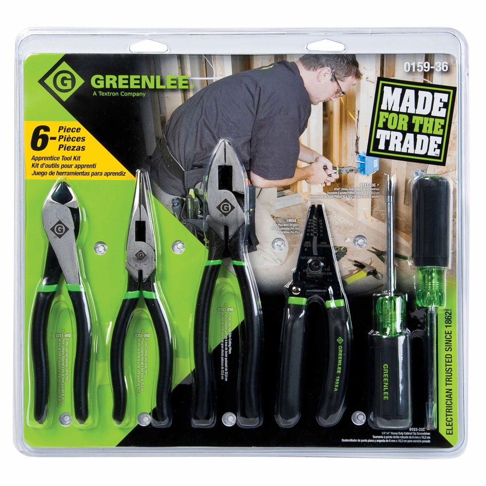 Greenlee 0159-36 6 Piece Apprentice Tool Set