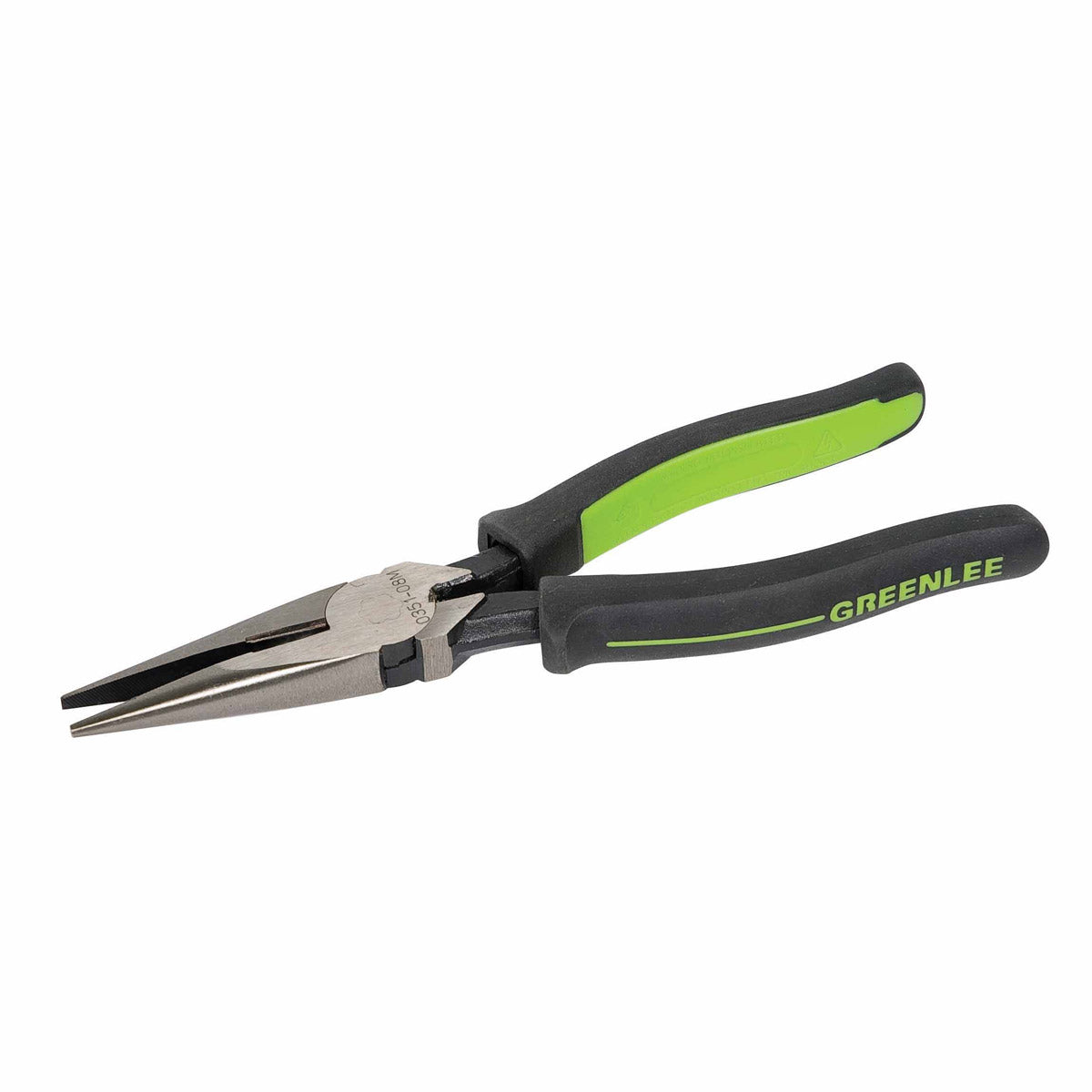 Greenlee 0351-08M Long Nose Pliers/Side Cutting 8" Molded Grip