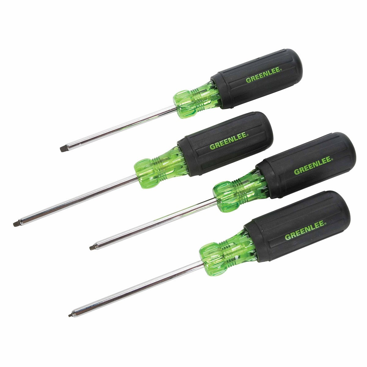 Greenlee 0353-01C 4-Piece Square-Recess Tip Driver Set