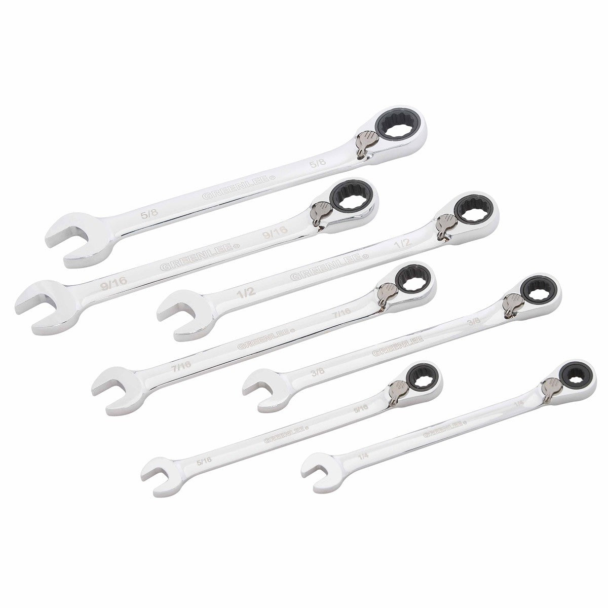 Greenlee 0354-01 7-Piece Combination Ratcheting Wrench Set