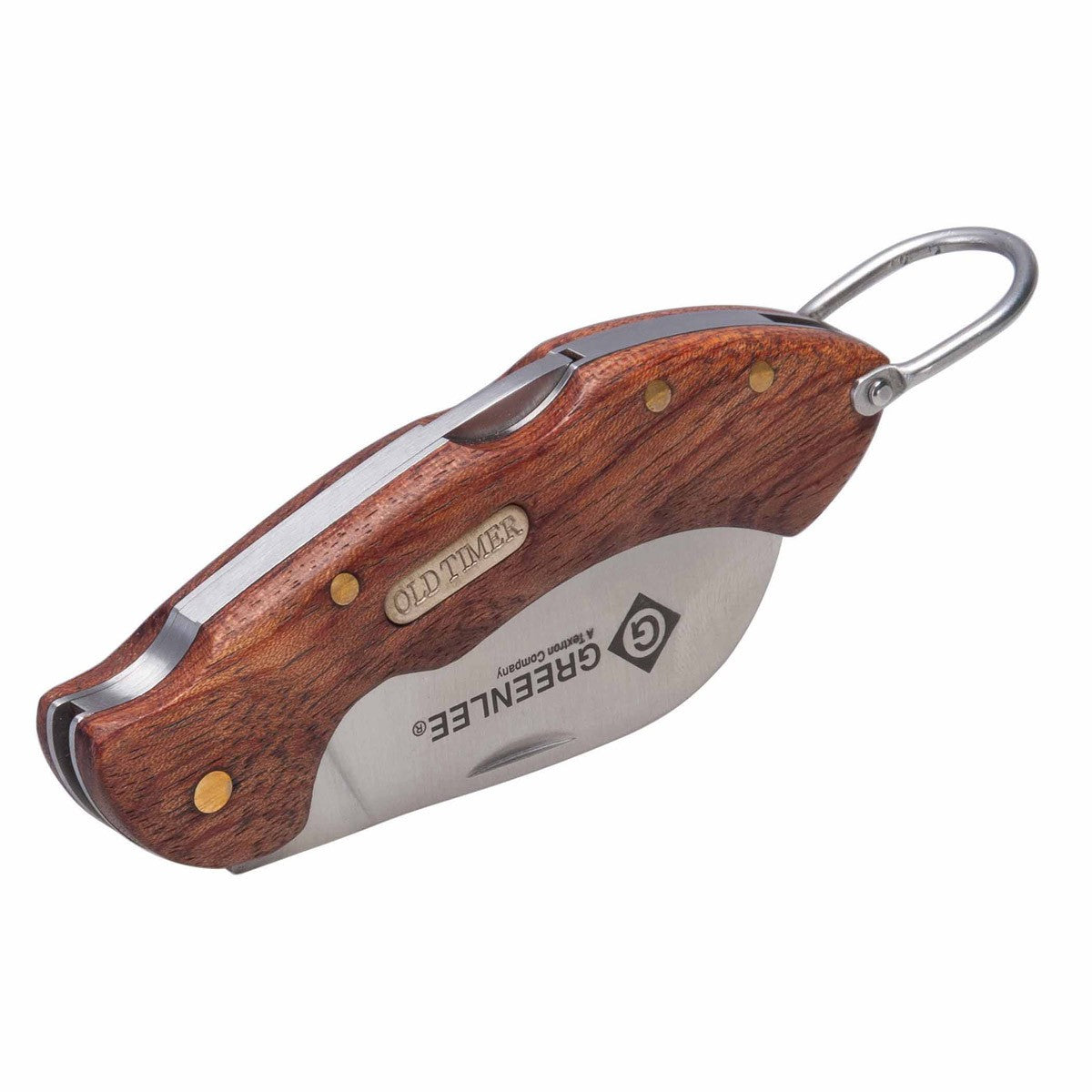 Greenlee 0652-28 Wood Handle SS Hawkbill Pocket Knife