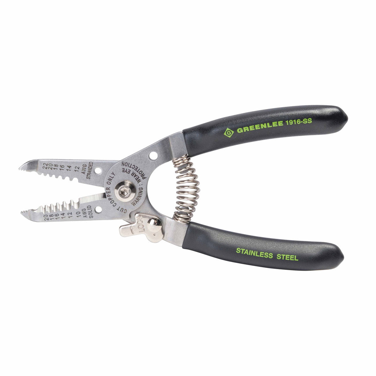 Greenlee 1916-SS Stainless Steel 6" Wire Stripper/Cutter 10-20 AWG