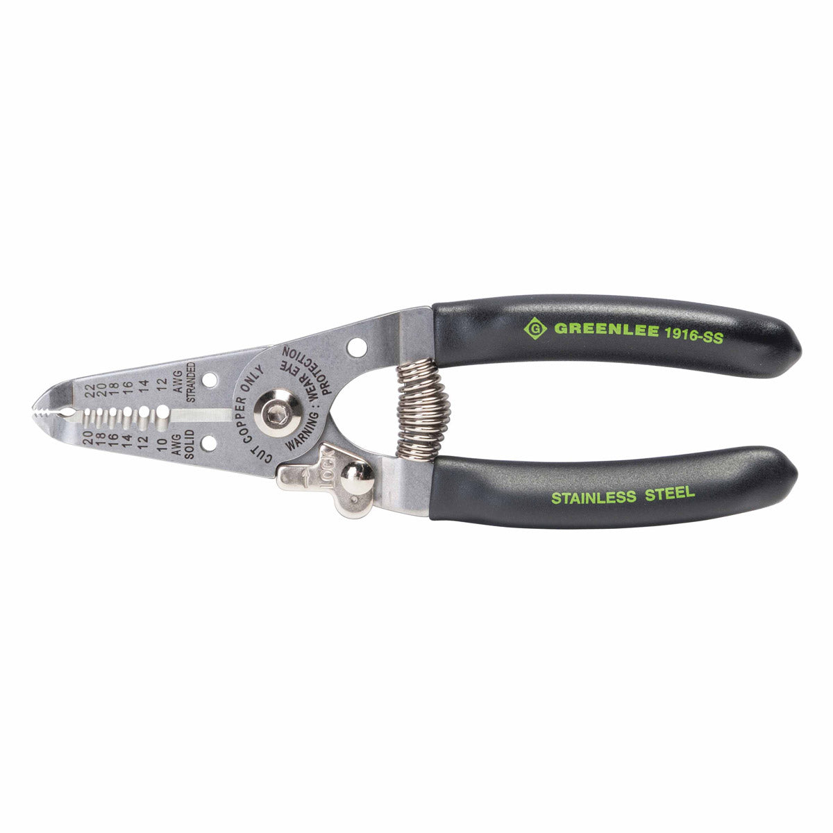 Greenlee 1916-SS Stainless Steel 6" Wire Stripper/Cutter 10-20 AWG