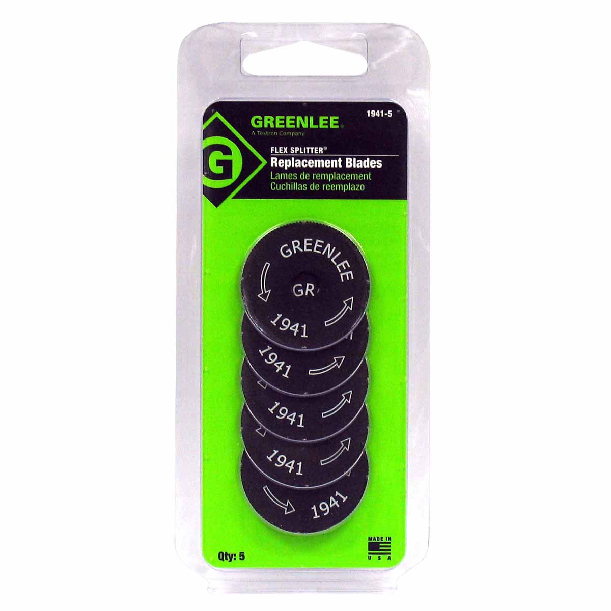 Greenlee 1941-5 Replacement Blades for 1940, 5 Pack