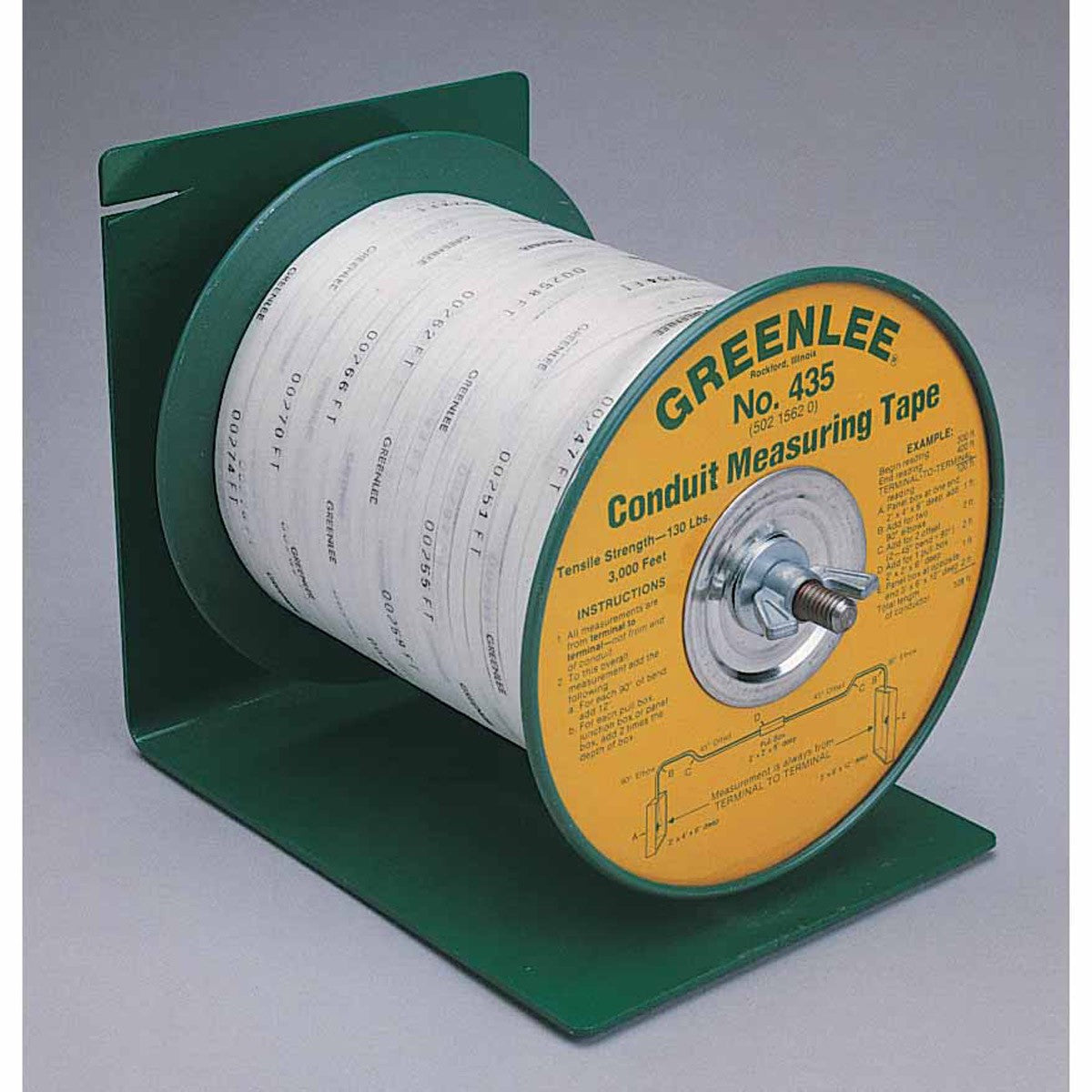 Greenlee 435 Conduit Measuring Tape 3000 ft x 3/16"