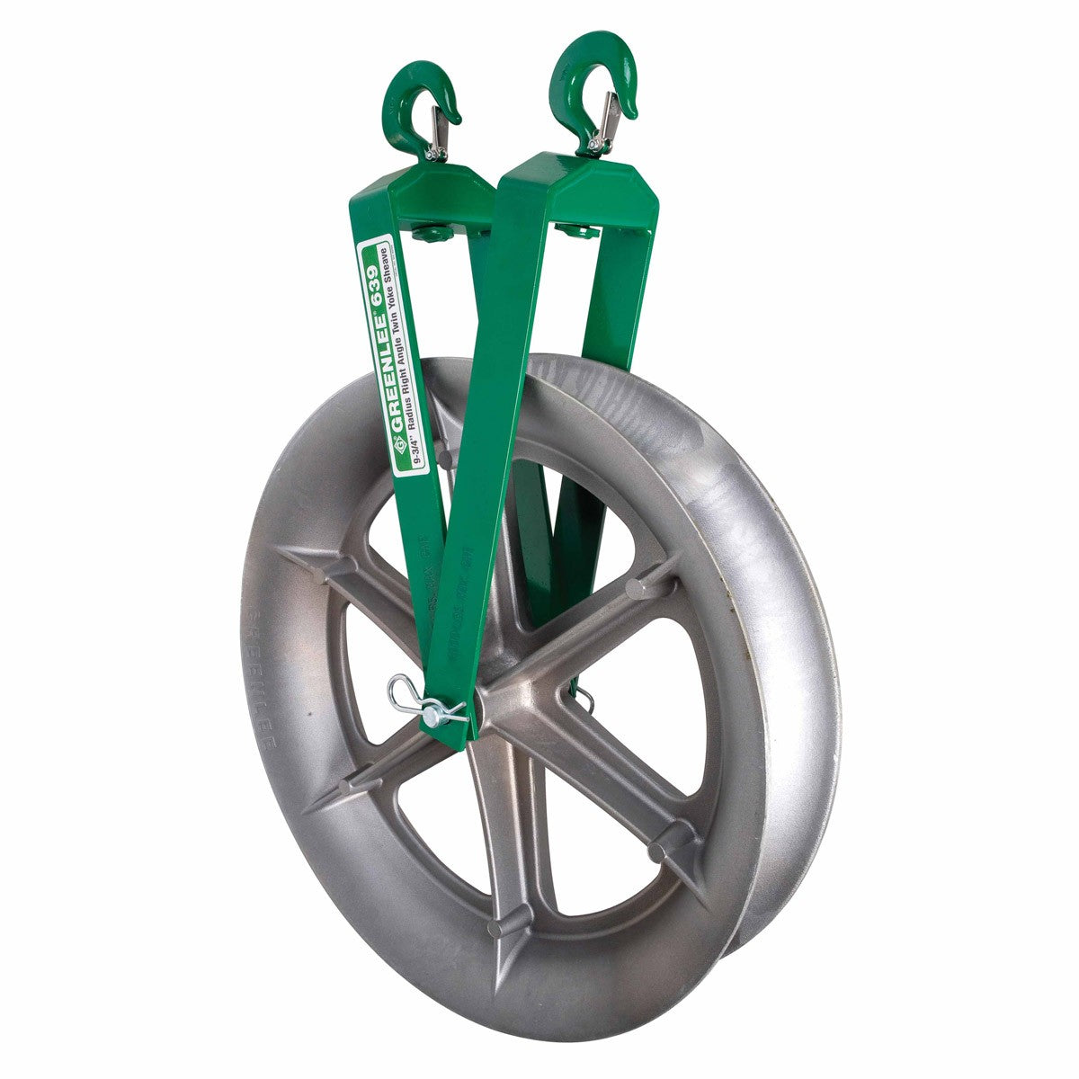 Greenlee 639 Right Angle Twin Yoke Sheave for Easy Tugger and Tugger