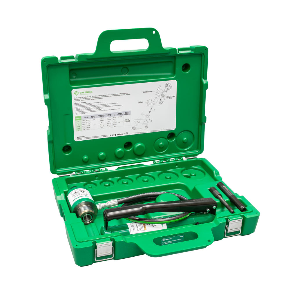 Greenlee 7646 Ram and Hand Pump Hydraulic Driver Kit