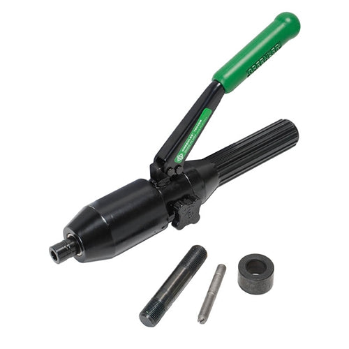 Greenlee 7908SBSP SPEED PUNCH Conduit Knockout Punch Kit with Quick Draw 90  hydraulic driver, 0.5 to 2 conduit size