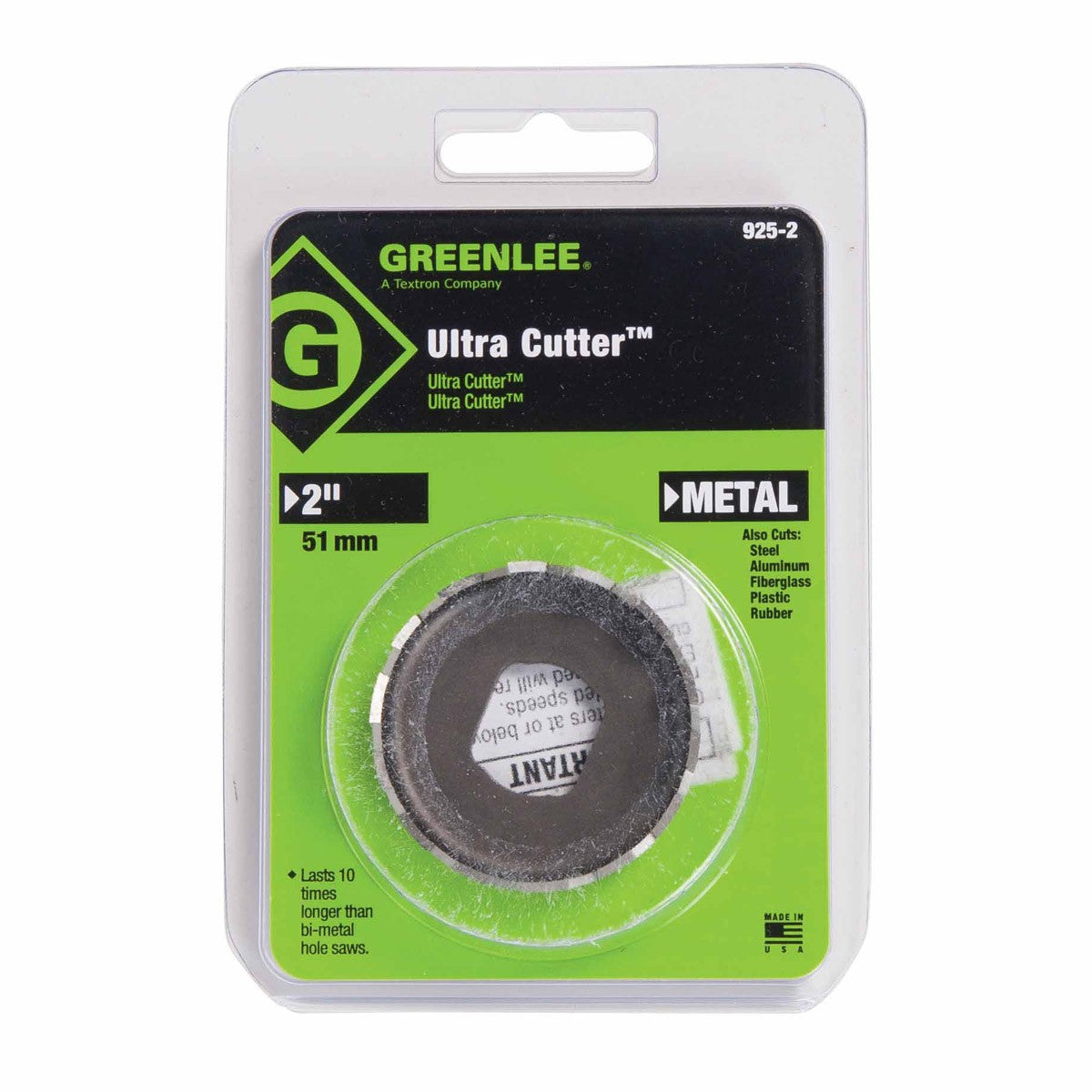 Greenlee 925-2 Ultra Cutter 2" Hole Size