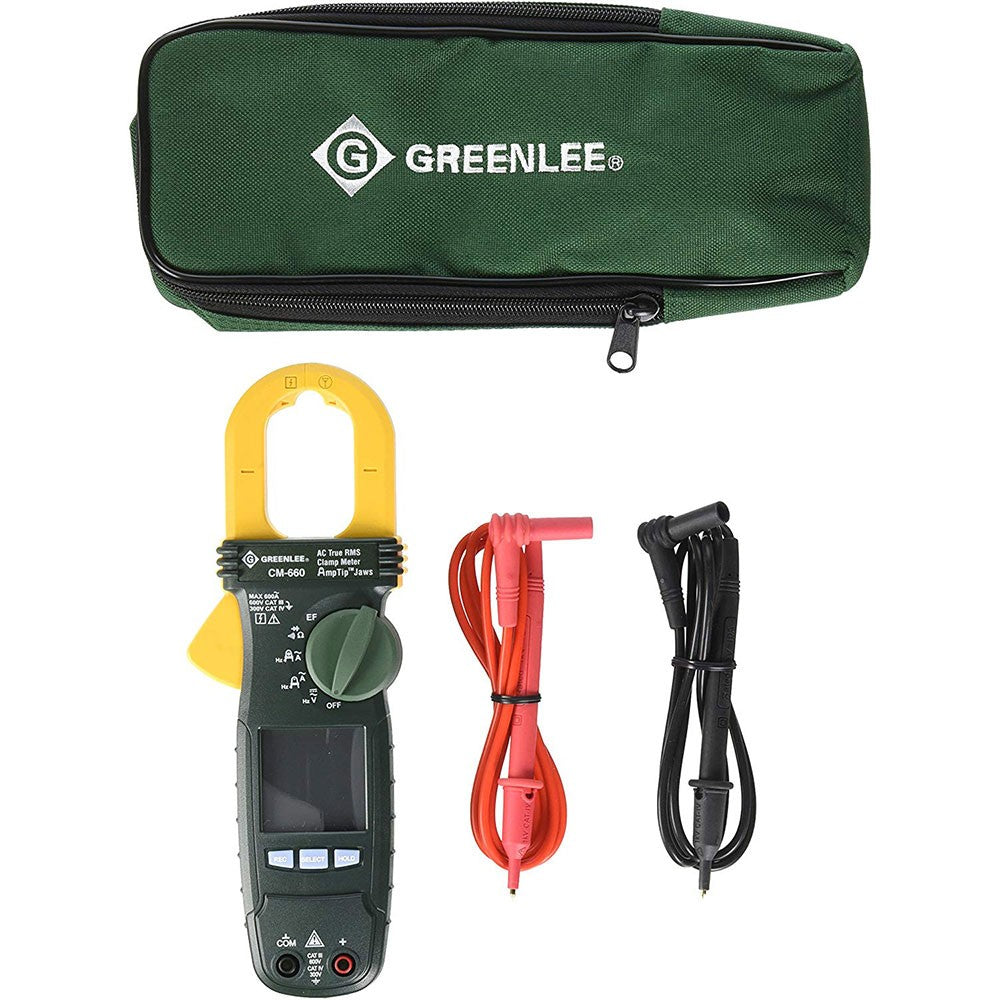 Greenlee CM-660 600 AMP AC True RMS General Purpose Clamp Meter