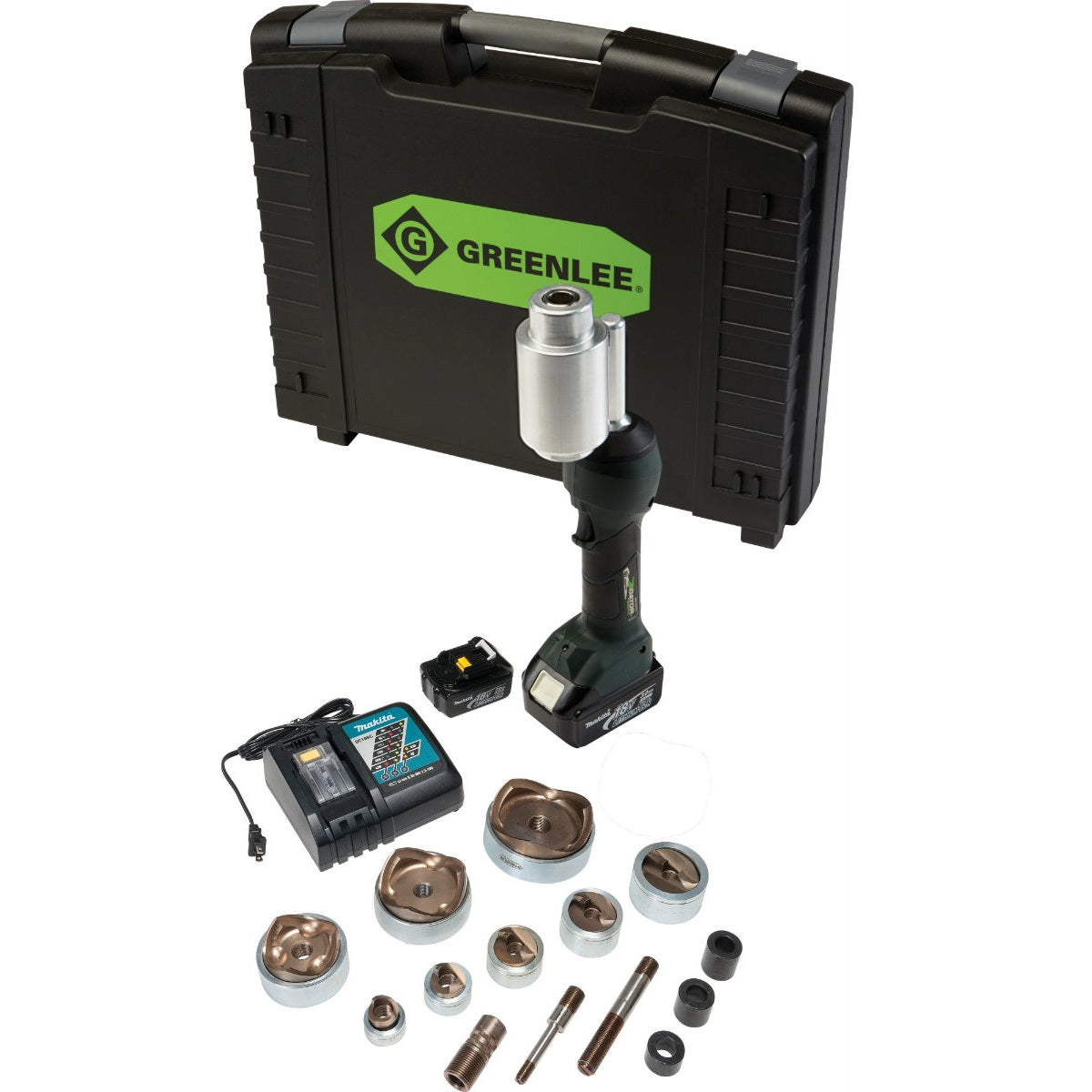 Greenlee LS100X11SS4X INTELLIPUNCH 11-Ton Set, SS 1/2" - 3" and 4"