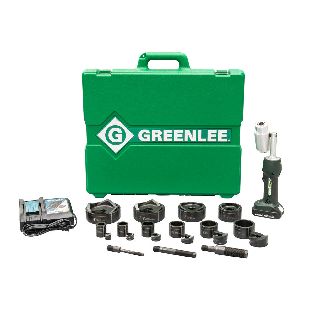 Greenlee LS50L11B4 LS50L2 Battery-Hydraulic Knockout Kit w/Slug-Buster ½" – 4"