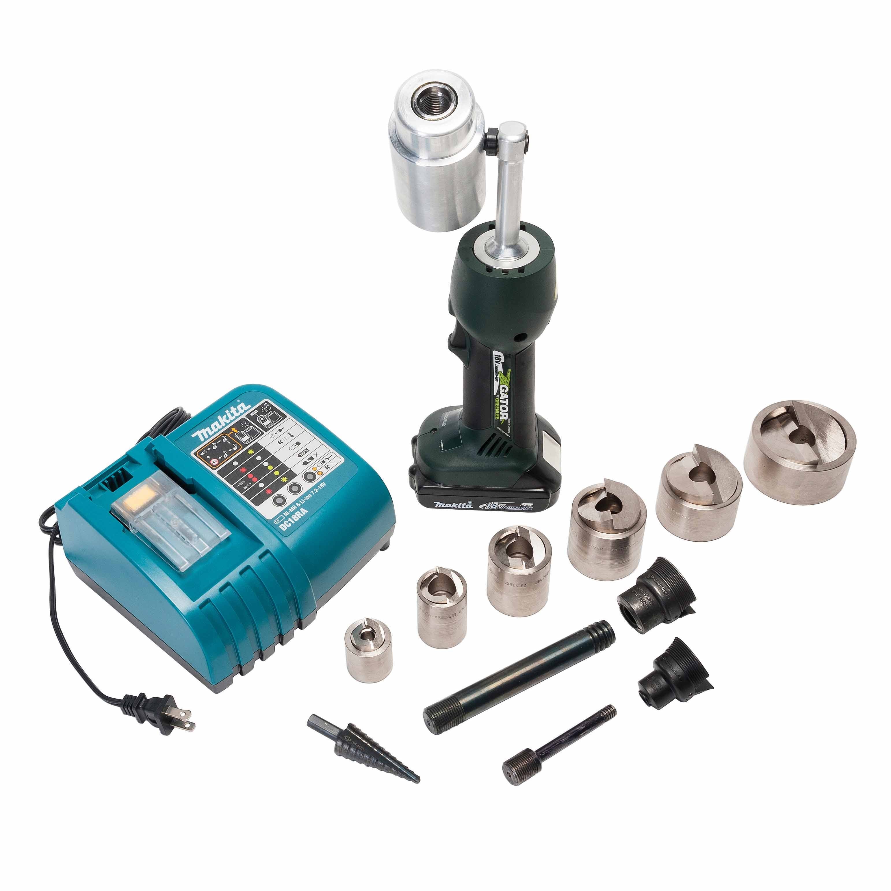 Greenlee LS50L11SBSP SPEED PUNCH Kit with LS50 Battery Driver, 1/2" to 2" Conduit