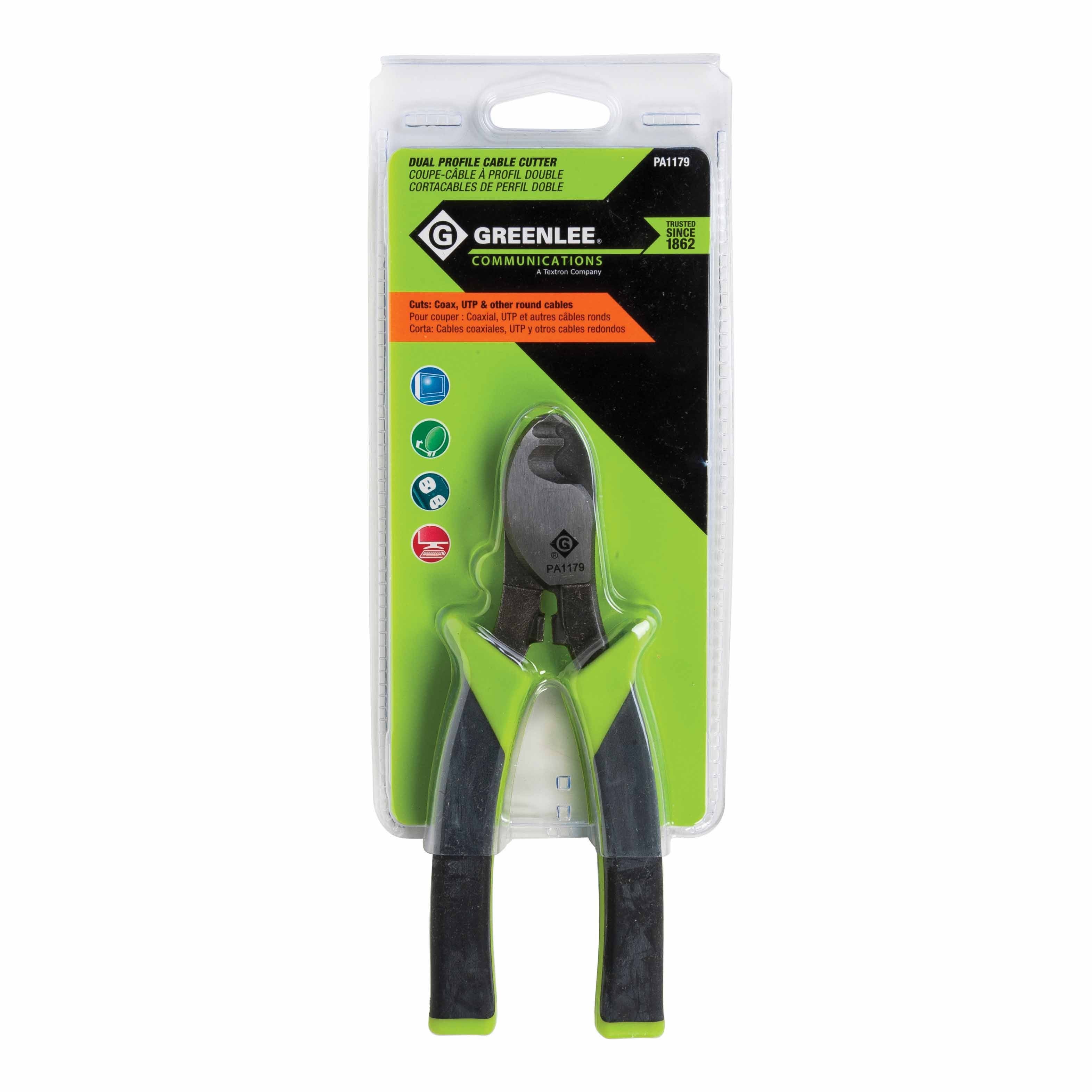 Greenlee PA1179 Pro-Grip Cutter, Dual Contour